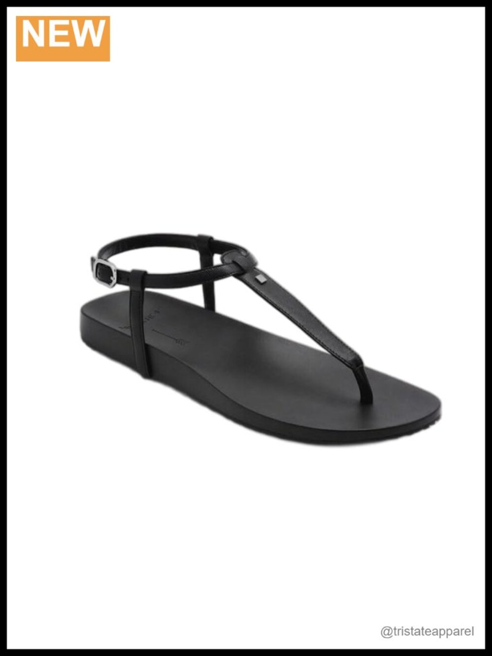 Waterproof Leather Slide Sandal with Podiatrist-Designed Footbed